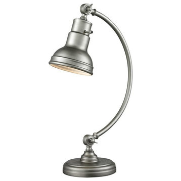 Z-Lite TL119 Ramsay 1 Light Desk Lamp - Burnished Silver