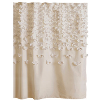 Lucia Shower Curtain, Ivory