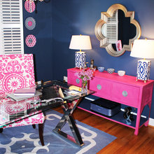 All Shades Blue Hot Pink & Navy Office