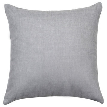Solid Gray Accent Pillow Cover, Heavy Weight, Soft and Durable Cotton, 16"x16"