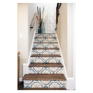 Eclectic Modern Renovation in Framingham - Eclectic - Staircase ...