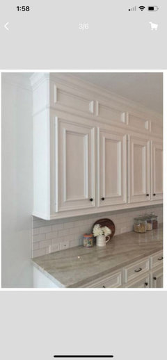 Should the edge of the wall cabinets line up with base cabinets ...