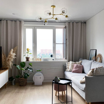 Скандинавский стиль в трёхкомнатной квартире