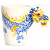 Dragon 3D Ceramic Mug, Blue