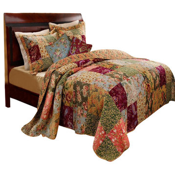 Greenland Antique Chic Collection Quilt Set, Full/Queen