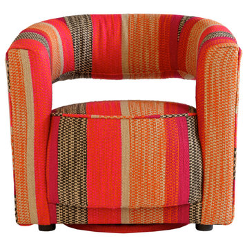 Multi-colored Sculptural Swivel Chair | Andrew Martin Madison
