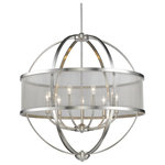 Golden - 9 Light Chandelier, With Shade - Colson Pw 9 Light Chandelier (With Shade) In Pewter With