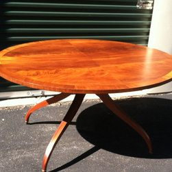 Vintage Art Deco Oval Table-1920s - Dining Tables