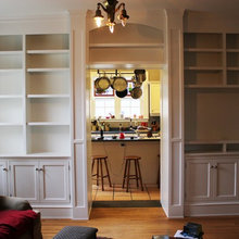 downstairs