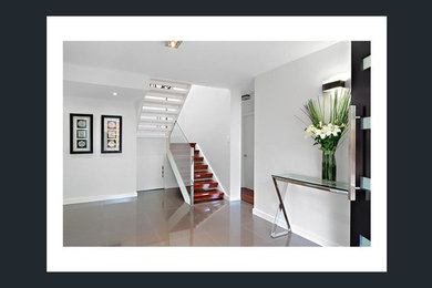 This is an example of a contemporary entryway in Sydney.