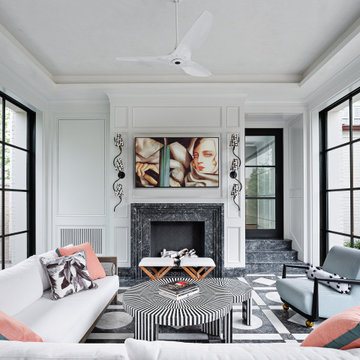 Pemberton - Interior Lounge and Fireplace