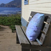 Bicoastal Beach Cottage Shingles Throw Pillow 22x22 Down Large Nautical Decor