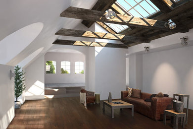 Example of a tuscan living room design in San Francisco