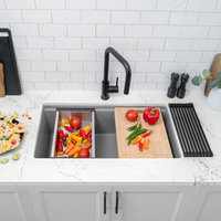 STYLISH 15 1/8" Bamboo Workstation Cutting Board