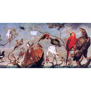Frans Snyders Concert of Birds, 15"x30" Wall Decal