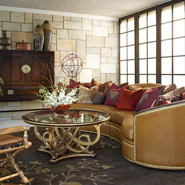 Transitional Style Living Room