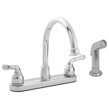 Banner High Arch Kitchen Faucet With Side Spray, Chrome