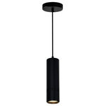 CWI Lighting - Stowe LED Down Mini Pendant With Black & Wood Finish - Don't underestimate the lack of decorative detail of the 11 inch Stowe LED Pendant. A minimalist's choice, this modern down mini pendant features a wooden cylindrical shade in black finish. What it lacks in ornamental detail, it makes up for in light diffusion and refinement. Create a chime-like series of this single Light pendant over a kitchen island or dining table and see it become a minimalist designs statement.  Feel confident with your purchase and rest assured. This fixture comes with a three years warranty against manufacturers defects to give you peace of mind that your product will be in perfect condition.