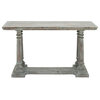 Rustic Light Brown Wooden Console Table 48743