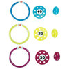 Set of 3 Vibrantly Colored Ring  Disc & Turtle Egg Dive Combo Pool Toys 5.75"
