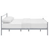 Modway Alina Powder Coated Sturdy Steel Queen Platform Bed Frame in Gray