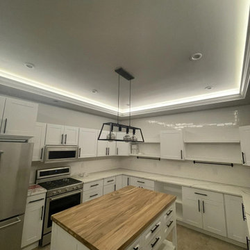 Kitchen with Butcher-Block Island