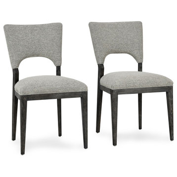 Mitchel Upholstered Dining Chair Gray, Set of 2, Gray