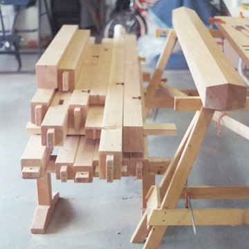 CB timber frame entry structure