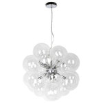 Dainolite - Dainolite CMT-206P-CLR-PC Comet - Six Light Pendant - 6 Light Halogen Pendant Polished Chrome Finish with Clear Glass   1 Year 360-�  72.00  Clear  Dinette/Bar/Living Room/Foyer/Hall  Mounting Direction: Ambient  Assembly Required: Yes  Canopy Included: Yes  Shade Included: Yes  Sloped Ceiling Adaptable: Yes  Cord Length: 72.00  Canopy Diameter: 4.75 x 1  Dimable: YesComet Six Light Pendant Polished Chrome Clear Glass *UL Approved: YES *Energy Star Qualified: n/a  *ADA Certified: n/a  *Number of Lights: Lamp: 6-*Wattage:25w G9 bulb(s) *Bulb Included:No *Bulb Type:G9 *Finish Type:Polished Chrome