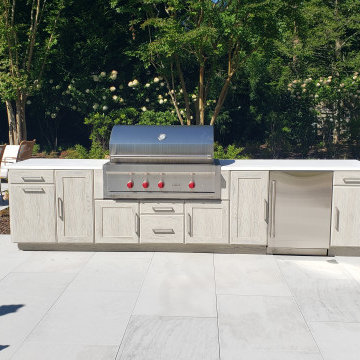 A TENNIS SLAM OUTDOOR KITCHEN IN EAST HAMPTON, NY