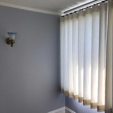 Sill length curtains
