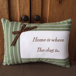 Handmade Decorative Dog Quote Pillows - Decorative Pillows