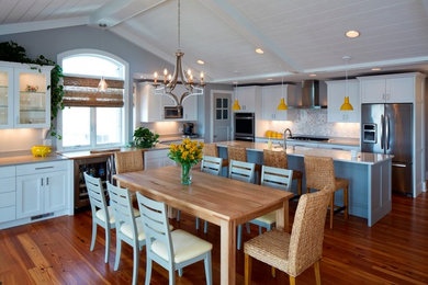 This is an example of a beach style kitchen in DC Metro.