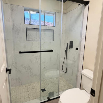 Modern Walk-In Shower & Bathroom Remodel | Solana Beach, CA
