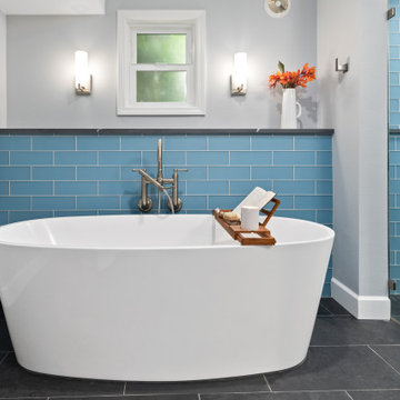 Contemporary Cool Blue Bath