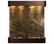 Aspen Falls Water Fountain, Green Marble, Blackened Copper, Round