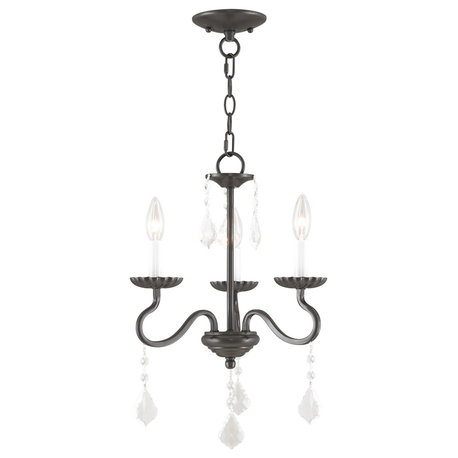 Callisto 3 Light English Bronze Mini Chandelier (40773-92)