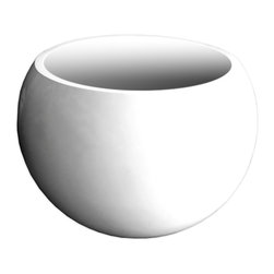 Cortek Modern Planter 03-82 Glossy White - Outdoor Pots And Planters