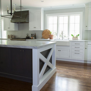 White Transitional Kitchen Remodel