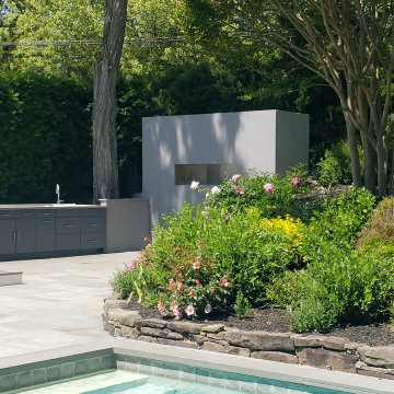 Sprawling Grill Island attracts the neighborhood for a block party