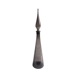 Italian Glass Decanter in Grey - Vases