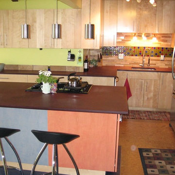 Modern Euro Styled Kitchen with Custom Coloration Requests