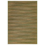 Trans Ocean - Liora Manne Marina Stripes Indoor/Outdoor Rug Green 7'10"x9'10" - This area rug is truly the perfect everywhere piece that will compliment nearly every decor style. Featuring an impossibly thin stripe pattern in shades of green, beige and yellow that are highlighted by the rich, textural weave, this design will effortlessly tie together any space inside or outside your home. Made in Egypt from 100% polypropylene, the Marina Collection is Power Loomed to create intricate designs with a broad color spectrum and a high-quality finish. The material is flatwoven, low profile, weather resistant, UV stabilized for enhanced fade resistance, durable and ideal for those high traffic areas such as your patio, sunroom, kitchen, entryway, hallway, living room and bedroom making this the ideal indoor or outdoor rug. Detailed patterns are offered in an eclectic mix of styles ranging from tropical, coastal, geometric, contemporary and traditional designs; making these perfect accent rugs for your home. Limiting exposure to rain, moisture and direct sun will prolong rug life.