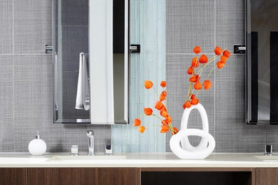 Example of a trendy bathroom design in Austin