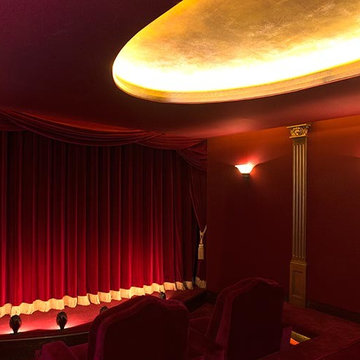 Vintage themed home cinema