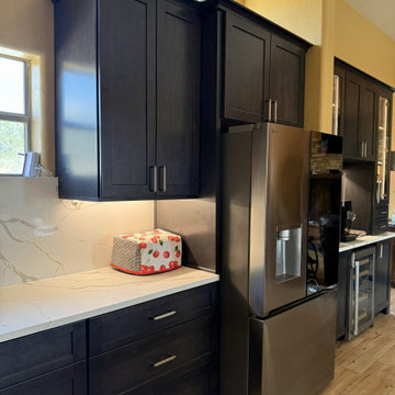 Modern Contemporary Kitchen with Espresso Cabinets