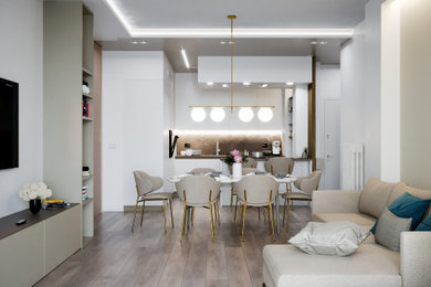 Rendering 3D - Progetto zona living appartamento a Capurso