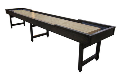 Michigander Shuffleboard Table - Hand-Rubbed Black