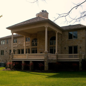 Deck Columns and Balustrade