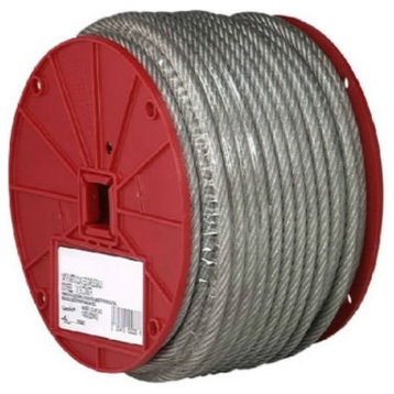 Campbell® 7000197 Vinyl Coated Cable, Clear, 3/16" x 250' Reel